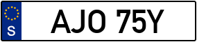 Trailer License Plate